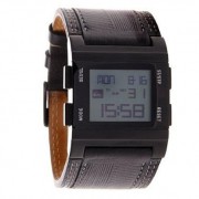 Quiksilver - M029AL-ABK - Montre Homme - Quartz Digital - Chronomètre - Rétro-éclairage - Alarme - Bracelet